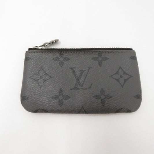 LOUIS VUITTON | ルイ・ヴィトン ポシェットクレ モノグラム エクリプス コインケース M80905 グレー×ブラック【瀬戸大橋店】