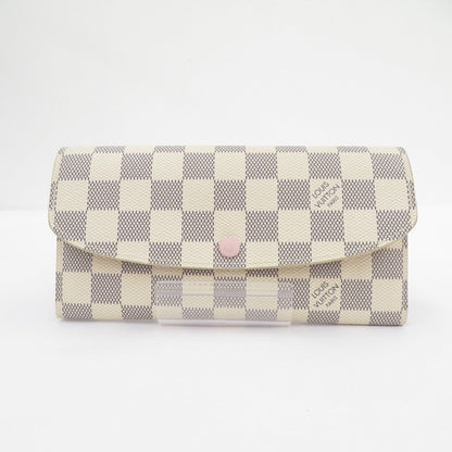 LOUIS VUITTON | ルイ・ヴィトン ダミエ アズール ポルトフォイユ・エミリー 長財布 N41625 グレー×ベージュ【瀬戸大橋店】