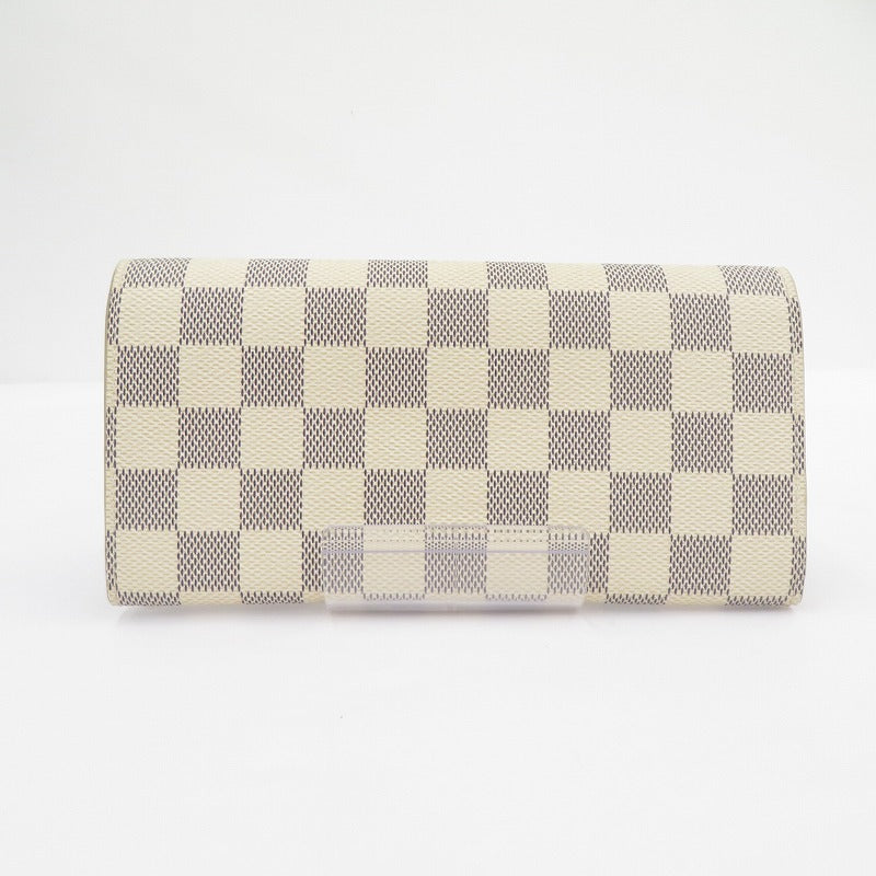 LOUIS VUITTON | ルイ・ヴィトン ダミエ アズール ポルトフォイユ・エミリー 長財布 N41625 グレー×ベージュ【瀬戸大橋店】