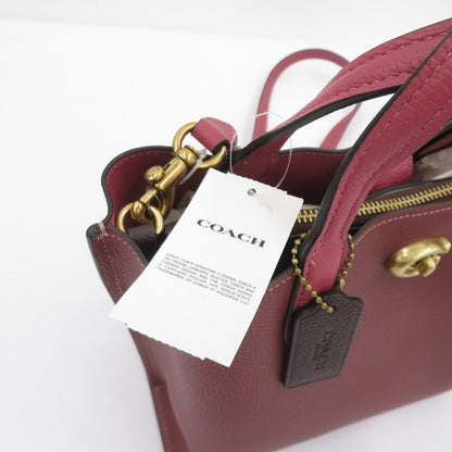 COACH | コーチ ウィロウ トート 24 ハンドバッグ F2378-C8561 ボルドー/バーガンディー【瀬戸大橋店】