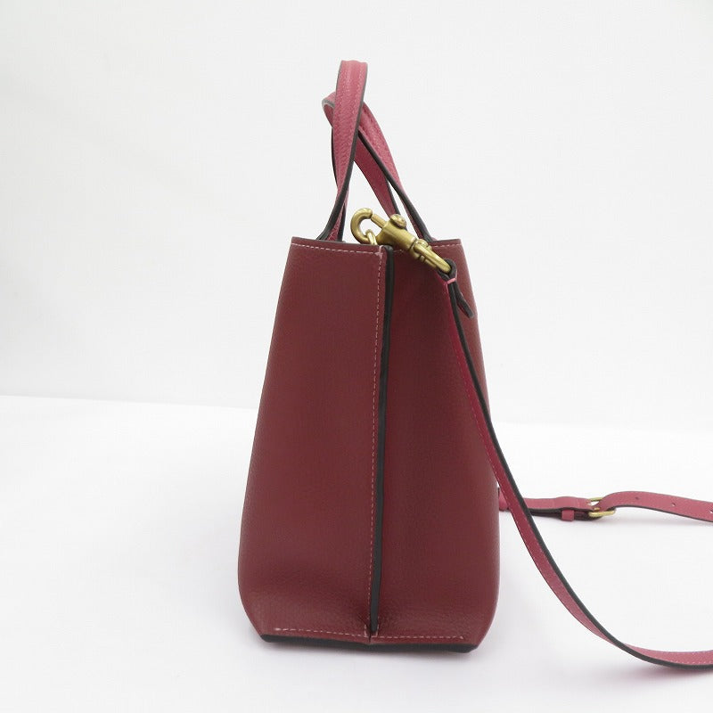 COACH | コーチ ウィロウ トート 24 ハンドバッグ F2378-C8561 ボルドー/バーガンディー【瀬戸大橋店】