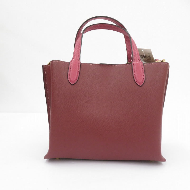 COACH | コーチ ウィロウ トート 24 ハンドバッグ F2378-C8561 ボルドー/バーガンディー【瀬戸大橋店】