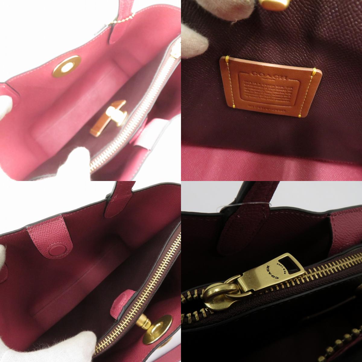 COACH | コーチ ウィロウ トート 24 ハンドバッグ F2378-C8561 ボルドー/バーガンディー【瀬戸大橋店】