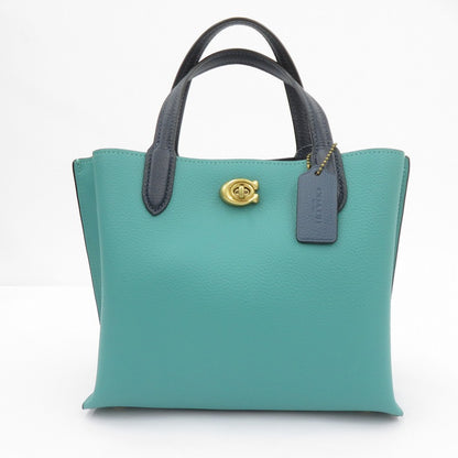 COACH | コーチ ウィロウ トート 24 カラーブロック 2way その他バッグ L2239-C8561 グリーン【瀬戸大橋店】