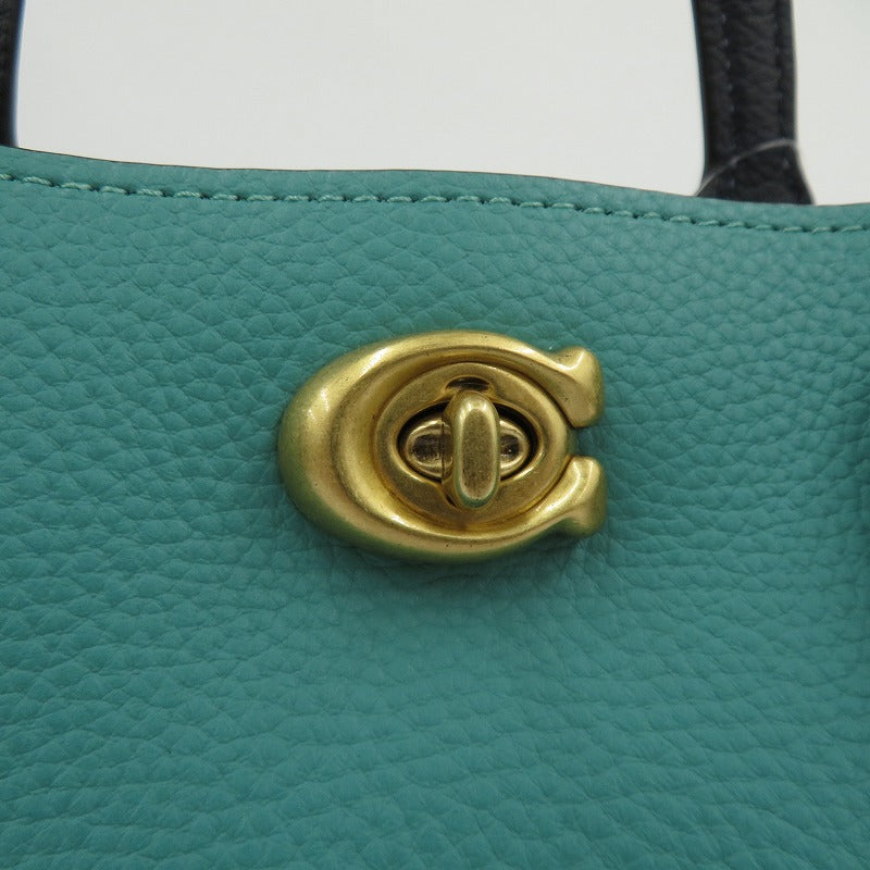 COACH | コーチ ウィロウ トート 24 カラーブロック 2way その他バッグ L2239-C8561 グリーン【瀬戸大橋店】
