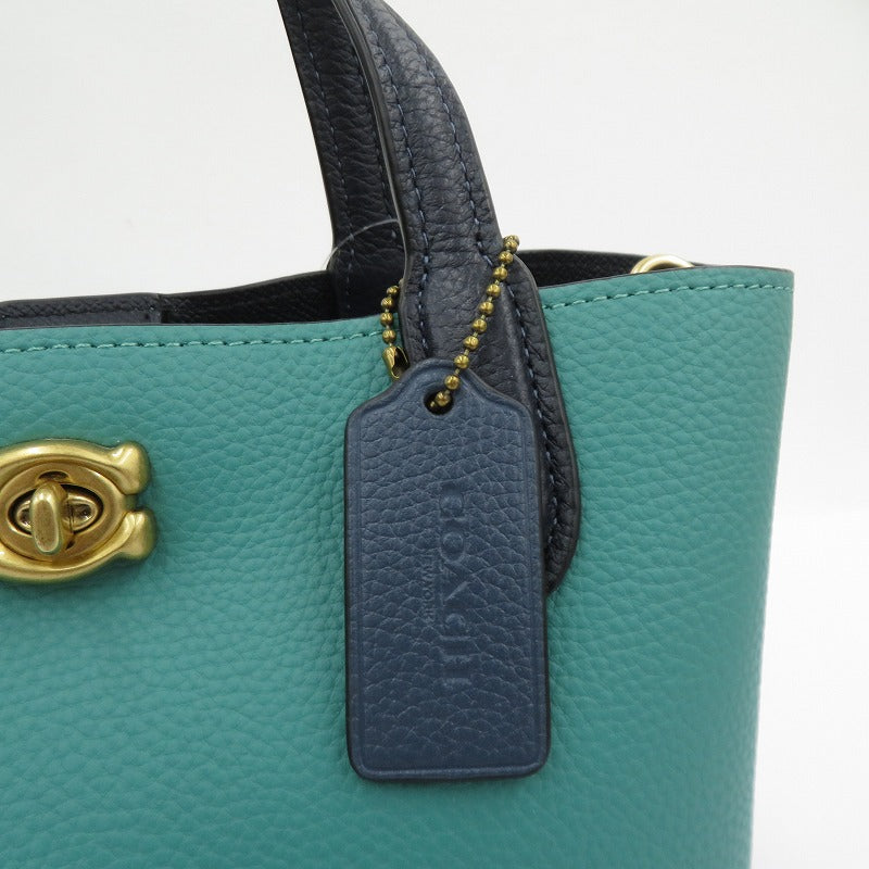 COACH | コーチ ウィロウ トート 24 カラーブロック 2way その他バッグ L2239-C8561 グリーン【瀬戸大橋店】