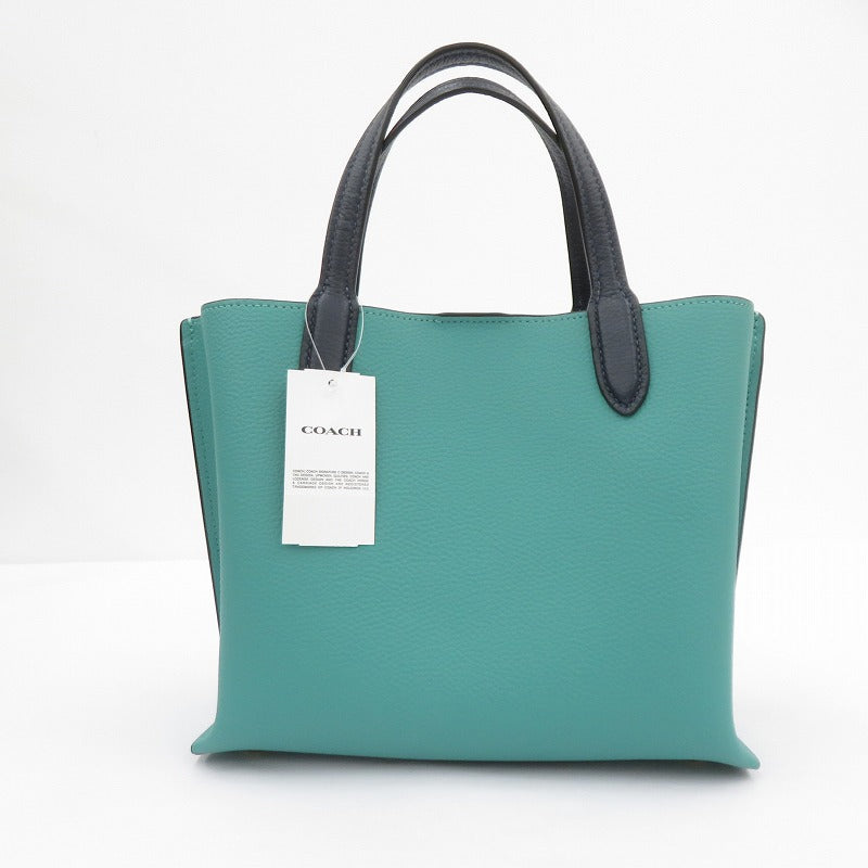 COACH | コーチ ウィロウ トート 24 カラーブロック 2way その他バッグ L2239-C8561 グリーン【瀬戸大橋店】