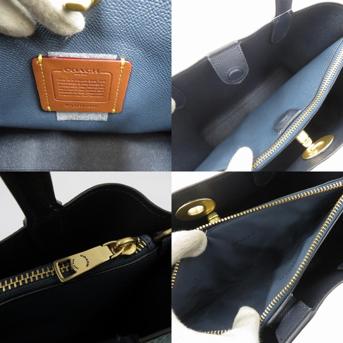 COACH | コーチ ウィロウ トート 24 カラーブロック 2way その他バッグ L2239-C8561 グリーン【瀬戸大橋店】