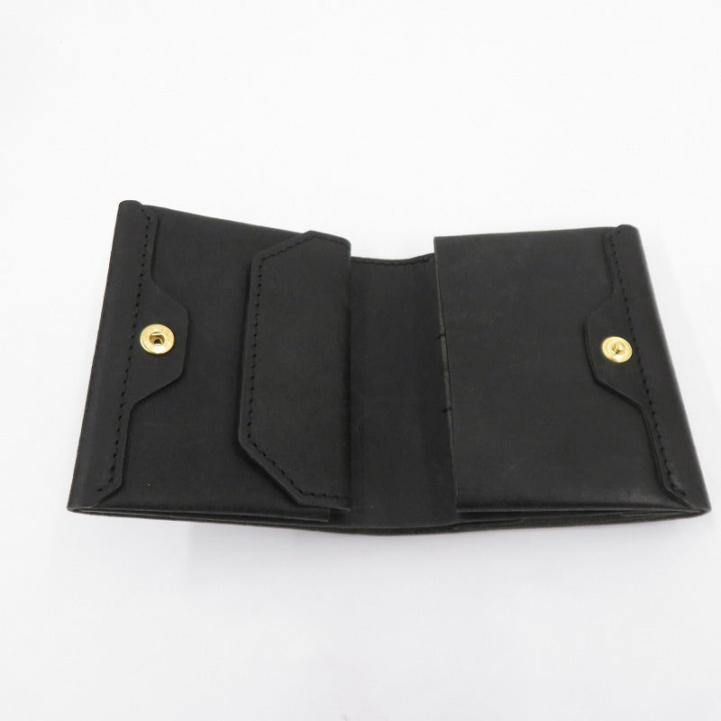 MR.OLIVE | ミスターオリーブ PUEBLO LEATHER/NEAT WALLET 二つ折り財布 ME120P ブラック【瀬戸大橋店】