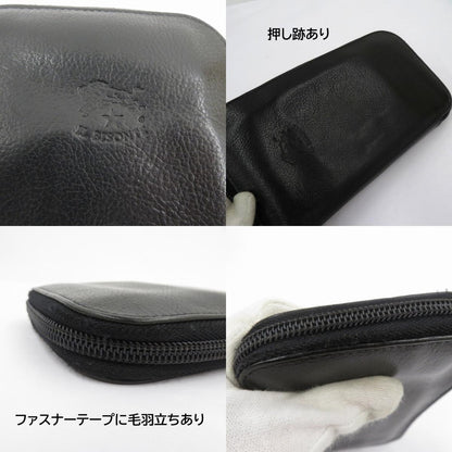 IL BISONTE | イルビゾンテ ラウンドファスナー 長財布 ブラック【瀬戸大橋店】