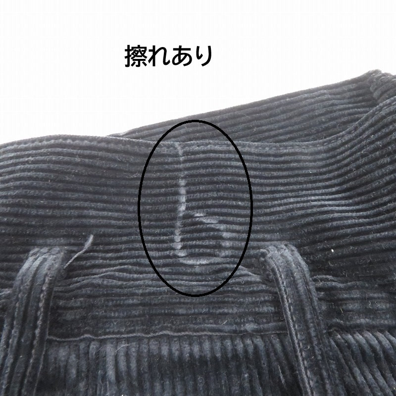 PORTER CLASSIC CORDUROY OLDIES PANTS コーデュロイパンツ パンツ ブラック サイズ：M【瀬戸大橋店】