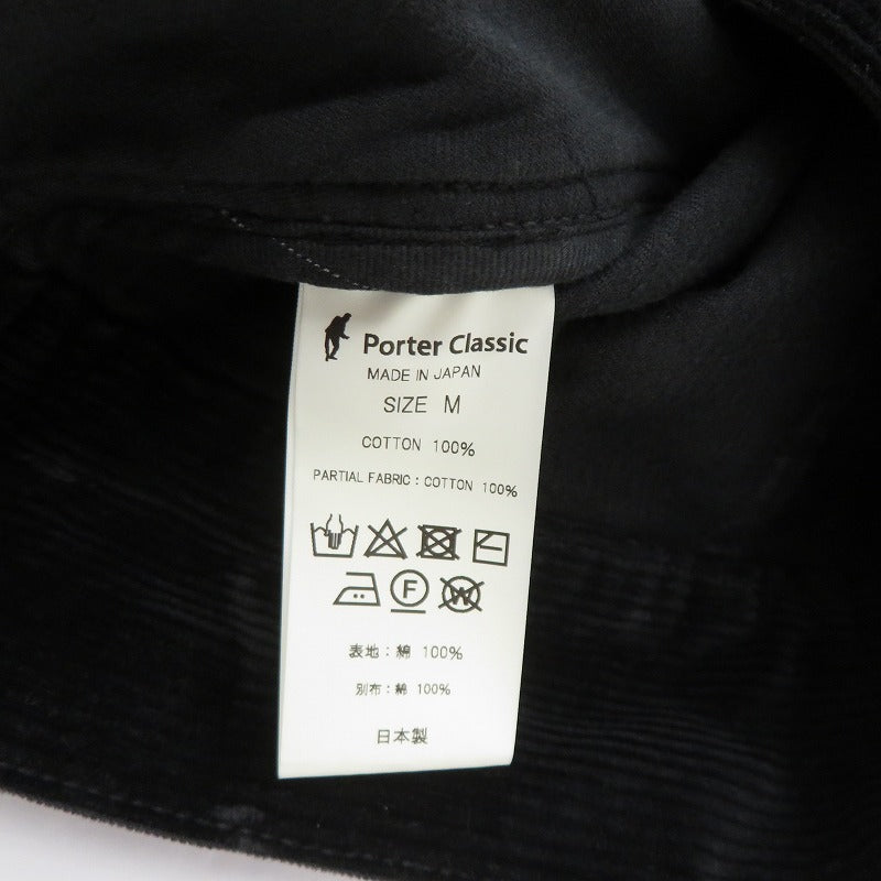 PORTER CLASSIC CORDUROY OLDIES PANTS コーデュロイパンツ パンツ ブラック サイズ：M【瀬戸大橋店】