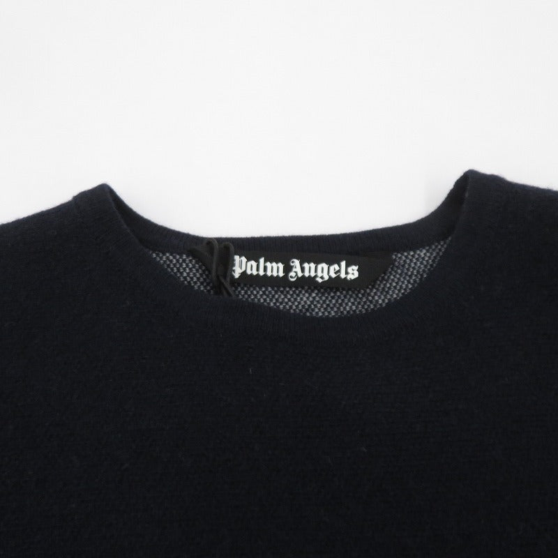Palm Angels | パームエンジェルス Monogram Striped Sweater 23AW セーター PMHE048E23KNI001 ネイビー サイズ：M【瀬戸大橋店】