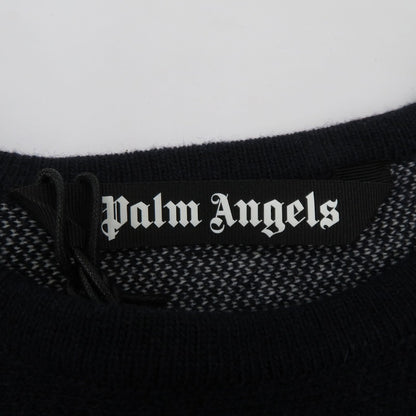 Palm Angels | パームエンジェルス Monogram Striped Sweater 23AW セーター PMHE048E23KNI001 ネイビー サイズ：M【瀬戸大橋店】