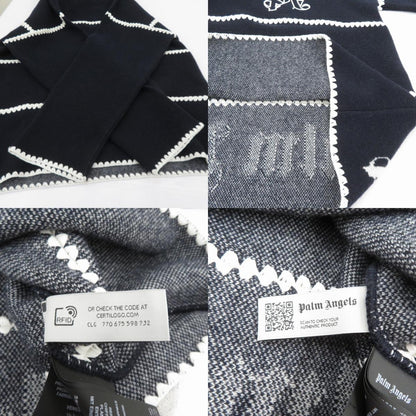 Palm Angels | パームエンジェルス Monogram Striped Sweater 23AW セーター PMHE048E23KNI001 ネイビー サイズ：M【瀬戸大橋店】
