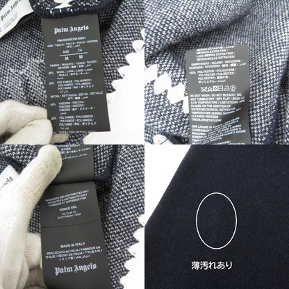 Palm Angels | パームエンジェルス Monogram Striped Sweater 23AW セーター PMHE048E23KNI001 ネイビー サイズ：M【瀬戸大橋店】