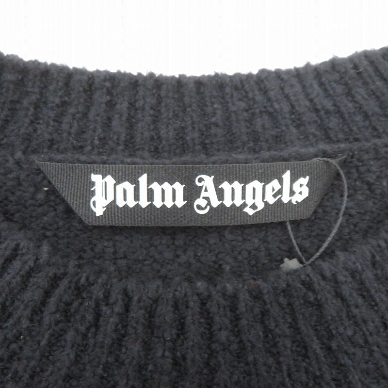 Palm Angels | パームエンジェルス モノグラムロゴ 24AW セーター PMHE054F24KNI001 ブラック サイズ：M【瀬戸大橋店】