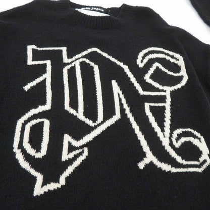 Palm Angels | パームエンジェルス モノグラムロゴ 24AW セーター PMHE054F24KNI001 ブラック サイズ：M【瀬戸大橋店】
