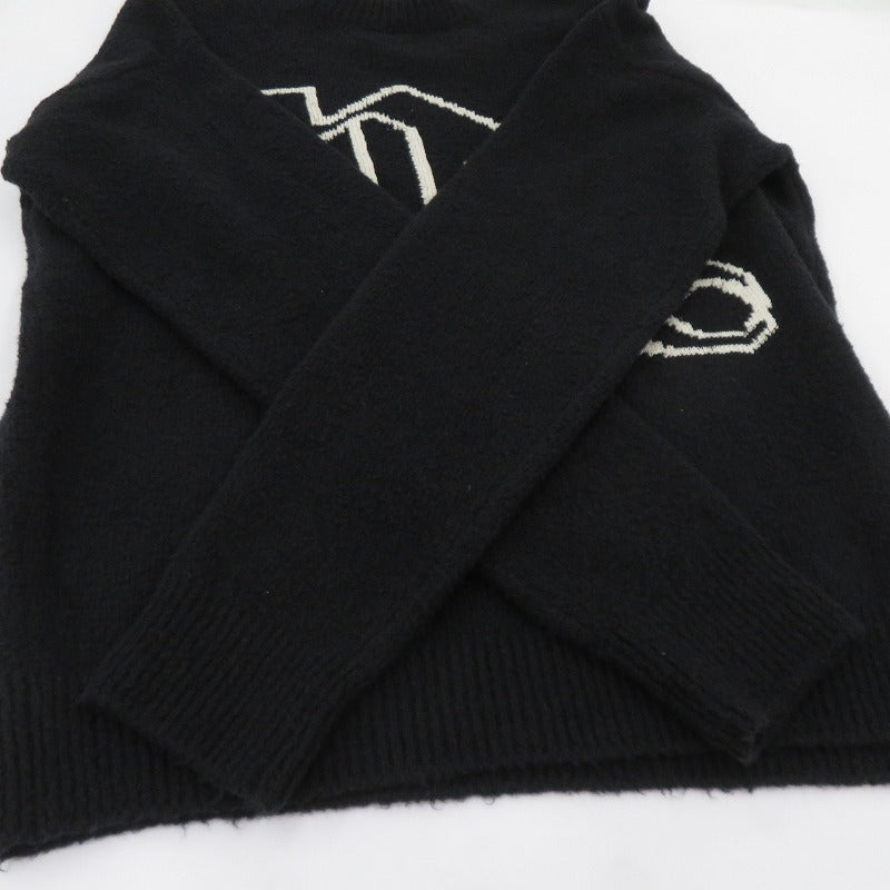 Palm Angels | パームエンジェルス モノグラムロゴ 24AW セーター PMHE054F24KNI001 ブラック サイズ：M【瀬戸大橋店】