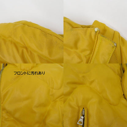 PRADA | プラダ フェイクレザー ダウンベスト 290115 イエロー サイズ：38【瀬戸大橋店】
