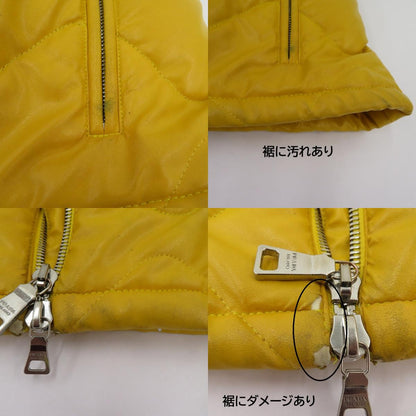 PRADA | プラダ フェイクレザー ダウンベスト 290115 イエロー サイズ：38【瀬戸大橋店】