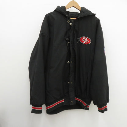 STARTER | スターター NFL 49ERS 中綿ジャケット ブラック サイズ：L【瀬戸大橋店】