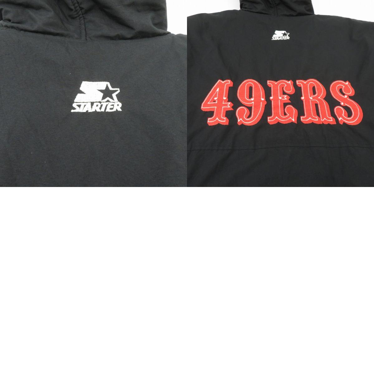 STARTER | スターター NFL 49ERS 中綿ジャケット ブラック サイズ：L【瀬戸大橋店】