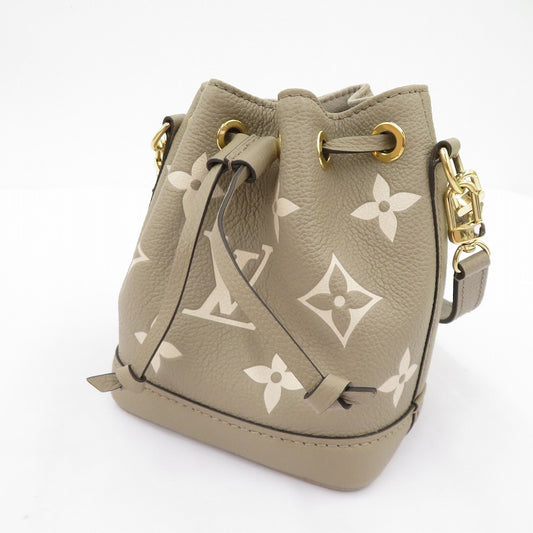 LOUIS VUITTON | ルイ・ヴィトン ナノ・ノエ バイカラー モノグラム アンプラント ショルダーバッグ M46291 ベージュ【瀬戸大橋店】