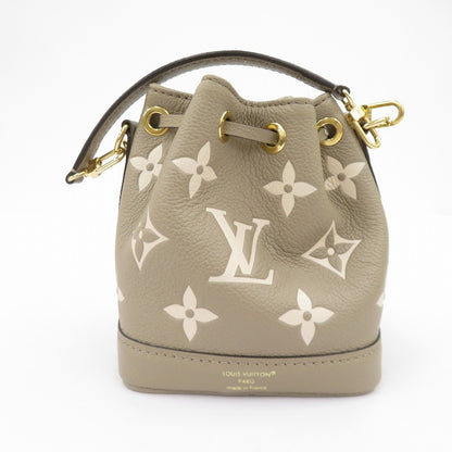 LOUIS VUITTON | ルイ・ヴィトン ナノ・ノエ バイカラー モノグラム アンプラント ショルダーバッグ M46291 ベージュ【瀬戸大橋店】