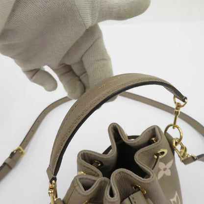 LOUIS VUITTON | ルイ・ヴィトン ナノ・ノエ バイカラー モノグラム アンプラント ショルダーバッグ M46291 ベージュ【瀬戸大橋店】