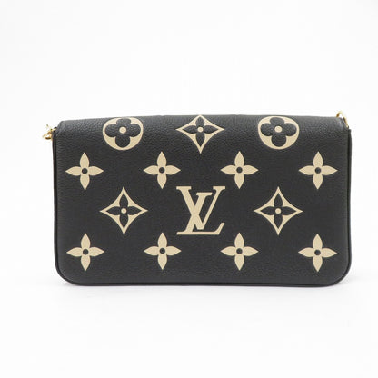 LOUIS VUITTON | ルイ・ヴィトン ポシェット・フェリシー バイカラー モノグラム アンプラント ショルダーバッグ M80482 ブラック【瀬戸大橋店】