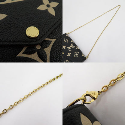 LOUIS VUITTON | ルイ・ヴィトン ポシェット・フェリシー バイカラー モノグラム アンプラント ショルダーバッグ M80482 ブラック【瀬戸大橋店】