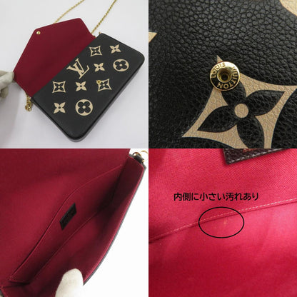 LOUIS VUITTON | ルイ・ヴィトン ポシェット・フェリシー バイカラー モノグラム アンプラント ショルダーバッグ M80482 ブラック【瀬戸大橋店】