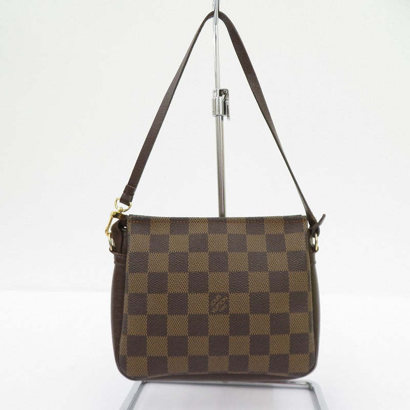 LOUIS VUITTON | ルイ・ヴィトン トゥルース・メイクアップ ダミエ ハンドバッグ ポーチ N51982 ブラウン【瀬戸大橋店】