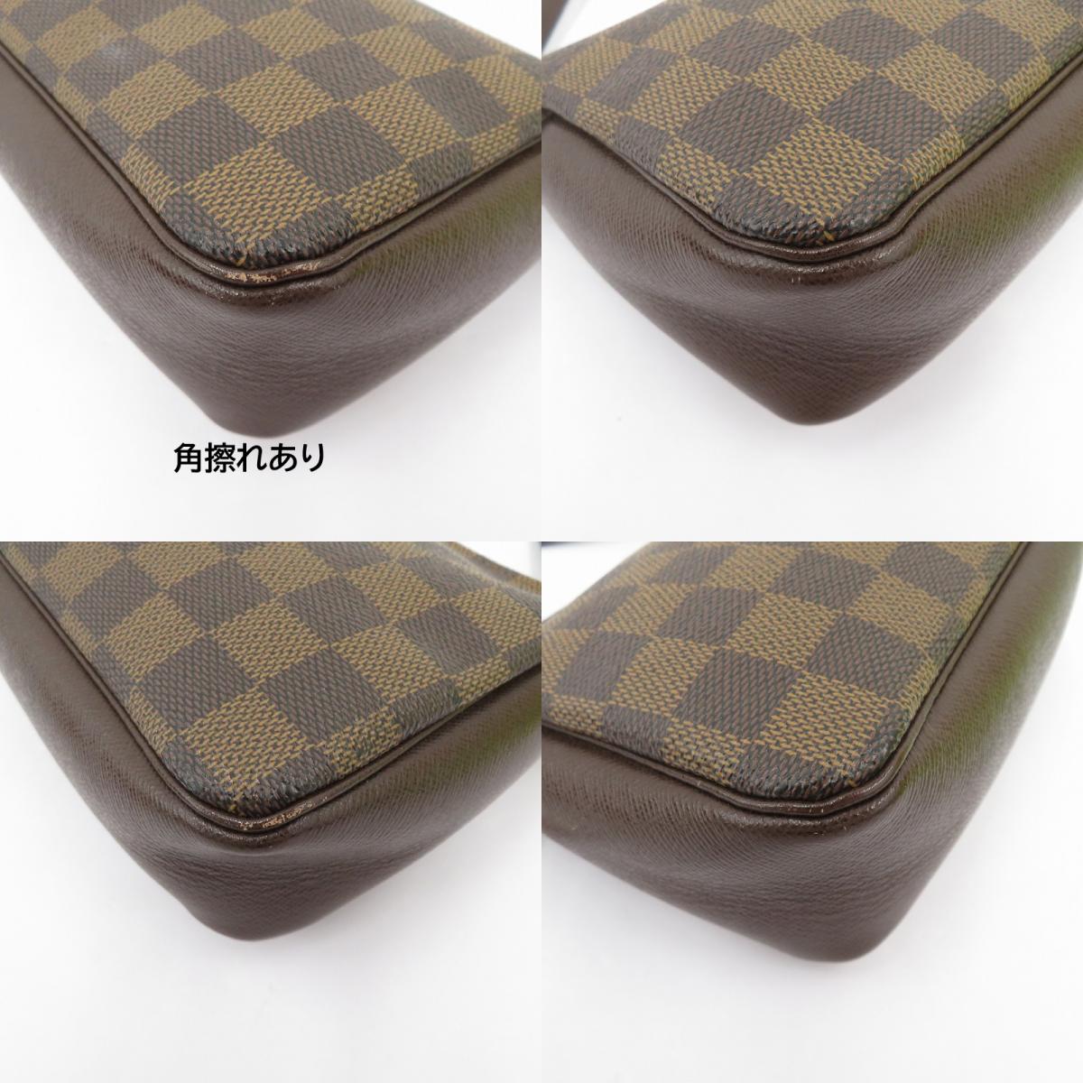 LOUIS VUITTON | ルイ・ヴィトン トゥルース・メイクアップ ダミエ ハンドバッグ ポーチ N51982 ブラウン【瀬戸大橋店】