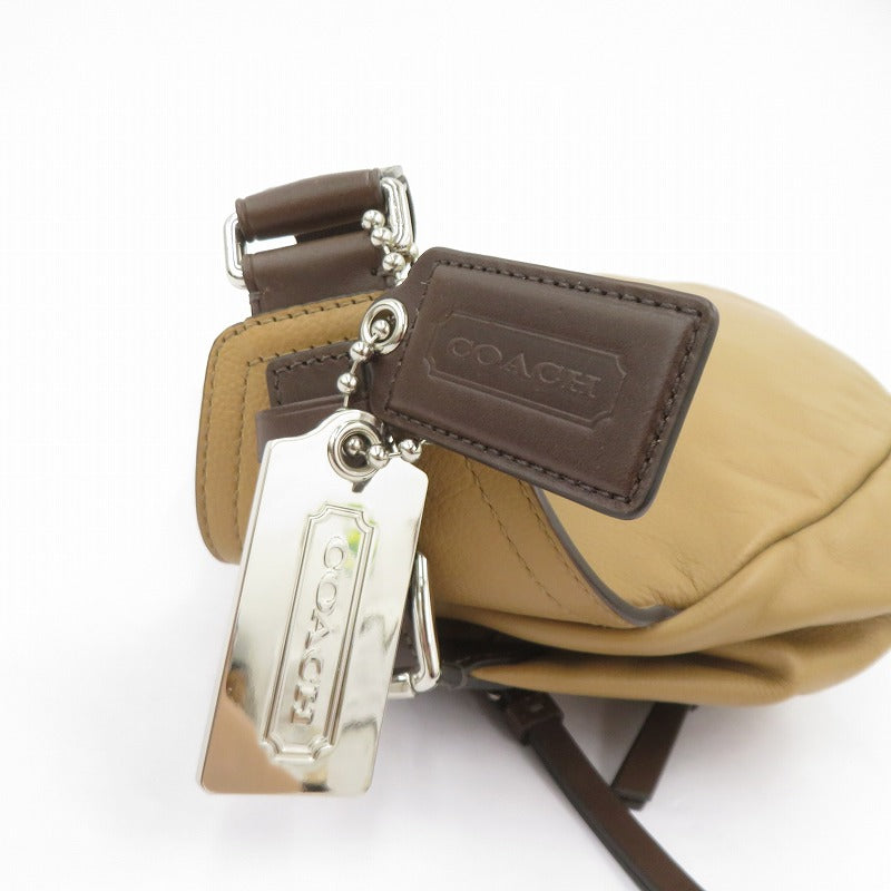 COACH | コーチ トンプソン レザー スリングバッグ ボディバッグ B1482-F70360 ベージュ【瀬戸大橋店】