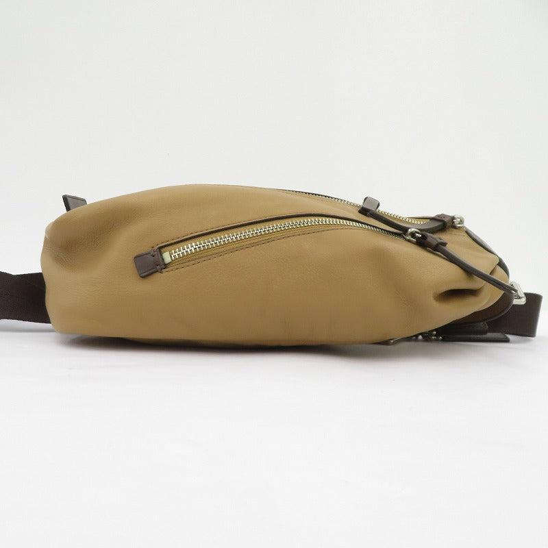 COACH | コーチ トンプソン レザー スリングバッグ ボディバッグ B1482-F70360 ベージュ【瀬戸大橋店】