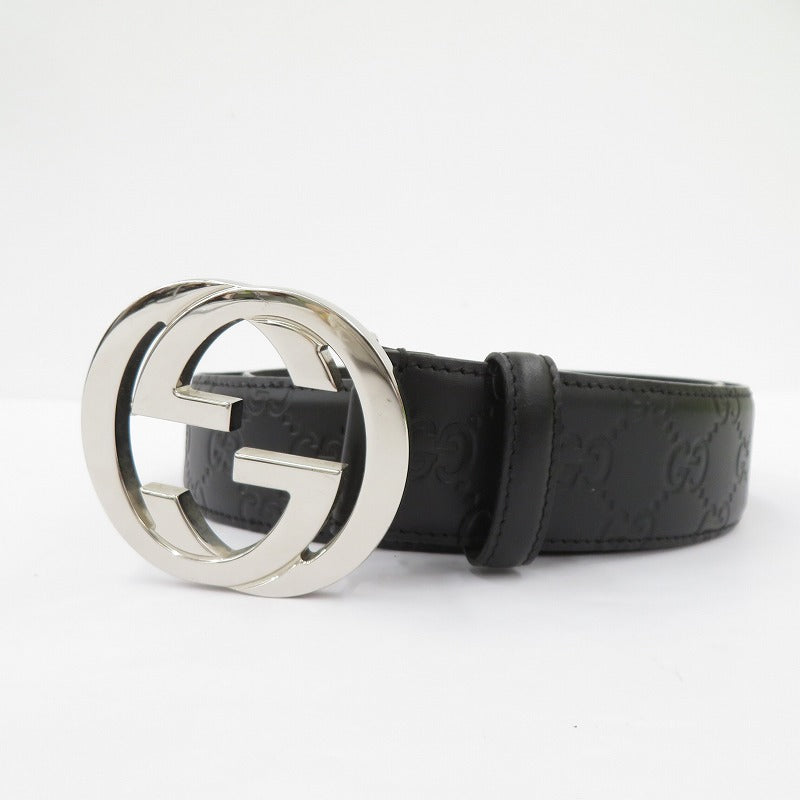 GUCCI | グッチ グッチシマ ベルト 411924 480199 サイズ：85/34 ブラック【瀬戸大橋店】