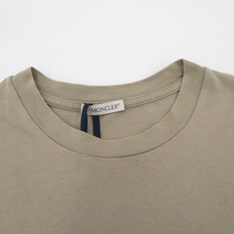 MONCLER | モンクレール 25年製 半袖Ｔシャツ K10918C00075 ベージュ サイズ：S【瀬戸大橋店】