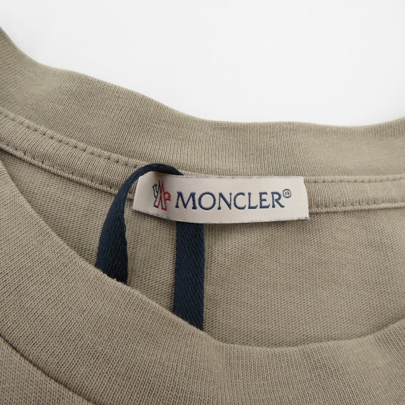 MONCLER | モンクレール 25年製 半袖Ｔシャツ K10918C00075 ベージュ サイズ：S【瀬戸大橋店】