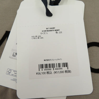 MONCLER | モンクレール 25年製 半袖Ｔシャツ K10918C00075 ベージュ サイズ：S【瀬戸大橋店】