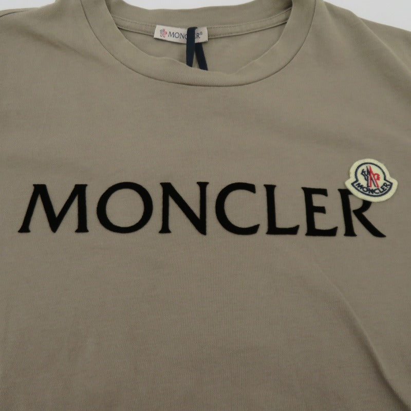 MONCLER | モンクレール 25年製 半袖Ｔシャツ K10918C00075 ベージュ サイズ：S【瀬戸大橋店】