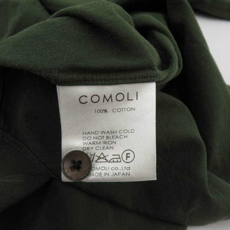 COMOLI | コモリ コモリシャツ 長袖シャツ I01-02001 グリーン サイズ：2【瀬戸大橋店】