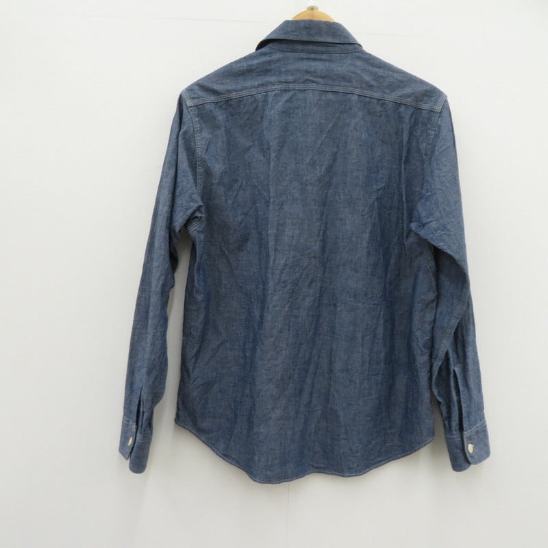 SUGAR CANE | シュガーケーン BLUE CHAMBRAY WORK SHIRT 長袖シャツ SC27850 ブルー サイズ：S【瀬戸大橋店】