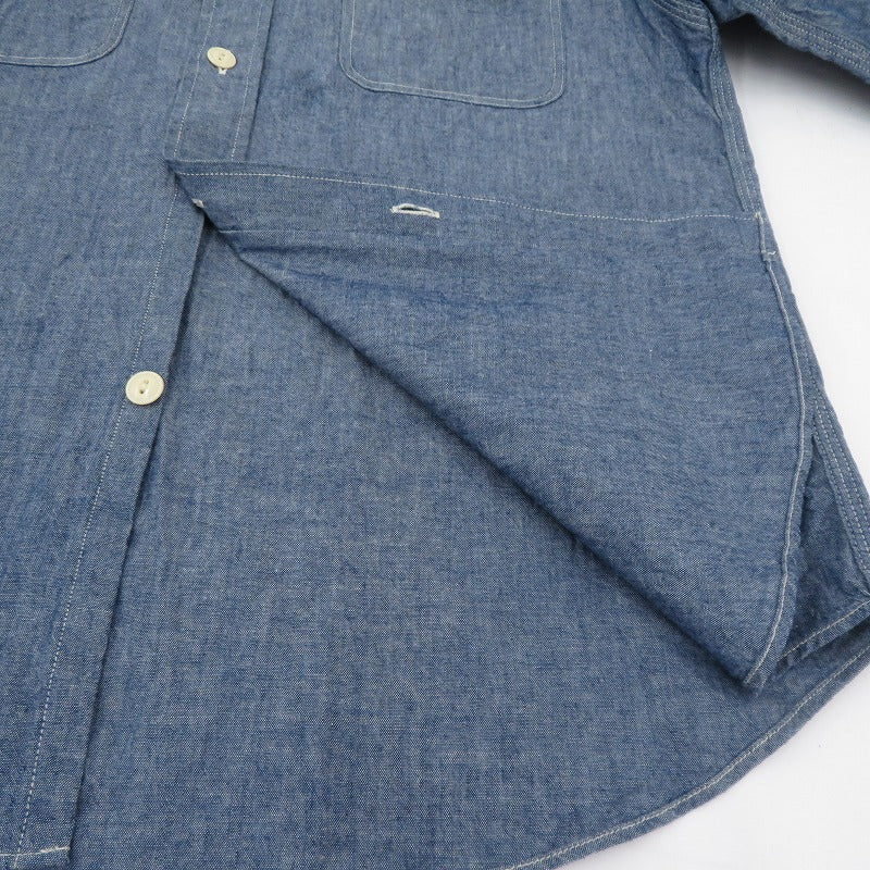 SUGAR CANE | シュガーケーン BLUE CHAMBRAY WORK SHIRT 長袖シャツ SC27850 ブルー サイズ：S【瀬戸大橋店】