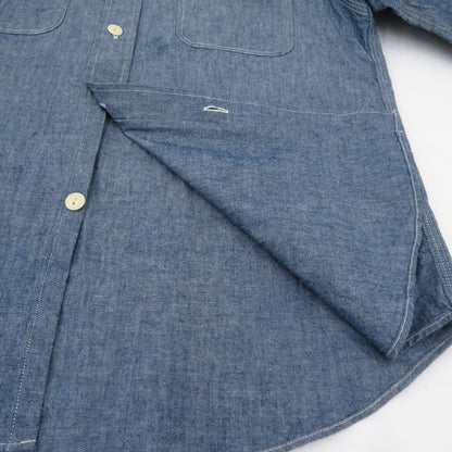 SUGAR CANE | シュガーケーン BLUE CHAMBRAY WORK SHIRT 長袖シャツ SC27850 ブルー サイズ：S【瀬戸大橋店】