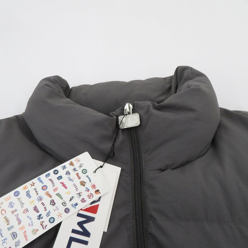 GENUINE MERCHANDISE ニューヨークヤンキース 中綿ジャケット MB14779 グレー サイズ：L【瀬戸大橋店】