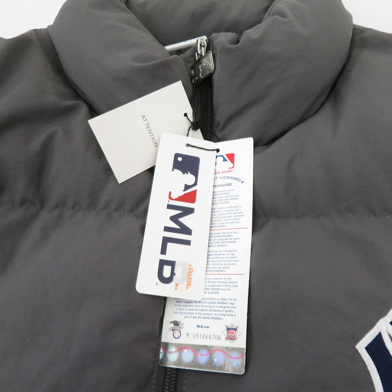 GENUINE MERCHANDISE ニューヨークヤンキース 中綿ジャケット MB14779 グレー サイズ：L【瀬戸大橋店】