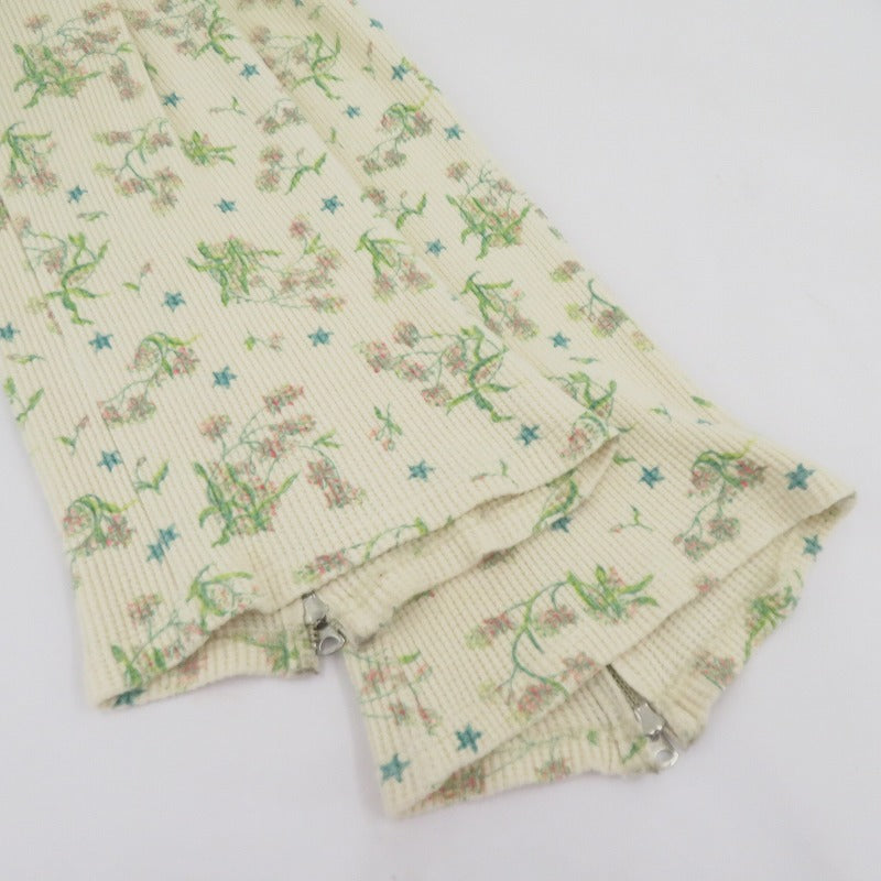 Jieda | ジエダ FLOWER WAFFLE PANTS 花柄 パンツ JIE-22W-PT14-A ベージュ サイズ：1【瀬戸大橋店】