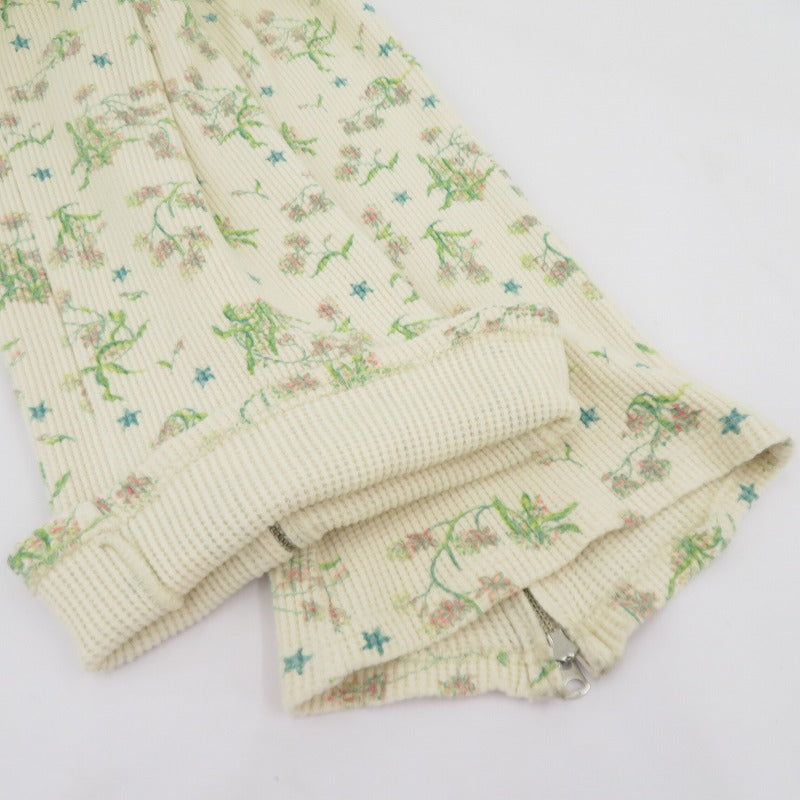 Jieda | ジエダ FLOWER WAFFLE PANTS 花柄 パンツ JIE-22W-PT14-A ベージュ サイズ：1【瀬戸大橋店】